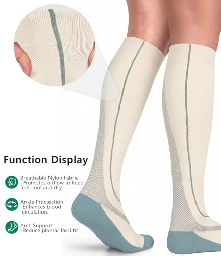 Image of FuelMeFoot 3 Pack Copper Compression Socks - Compression Socks Women & Men Circulation - Best for Medical,Running,Athletic