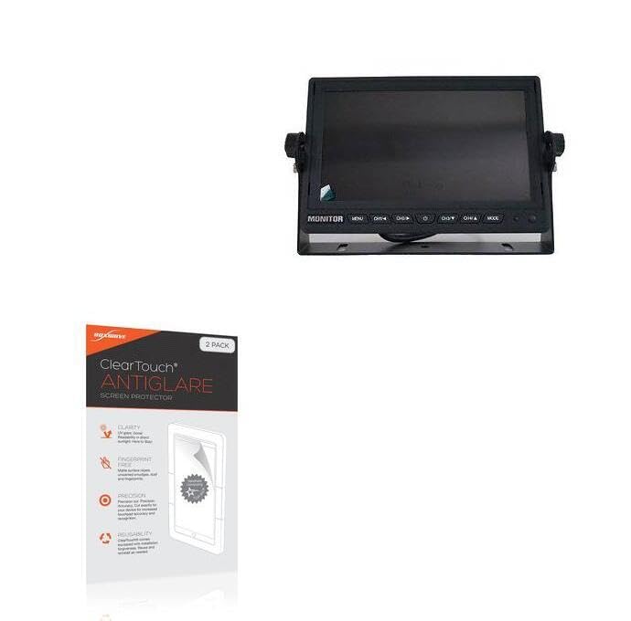 BoxWave Screen Protector Compatible with Visionworks VW7HDM - ClearTouch Anti-Glare (2-Pack), Anti-Fingerprint Matte Film Skin