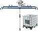 Power Mixer Pneumatic Agitator Clamp-On Drum Agitator Industrial-Grade Pneumatic Shaker Paint Stirring Tool，Air Agitator 1 Pneumatic Paint Mixer, 1 Ton/1000L Tank Mixer with Folding Propelle