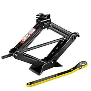 Forever Speed Scissor Jack Car Lift for Car/SUV/MPV/Family Car Pickup Truck Black (1.5T)