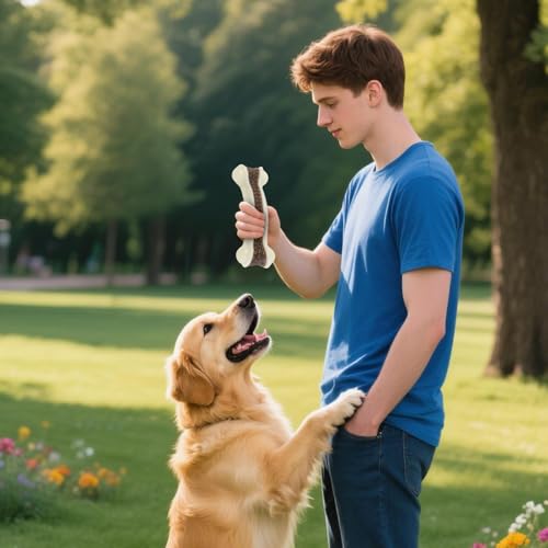 Kauspielzeug für Hunde – Kauspielzeug für Haustiere, Training, Zahnknochen, Zubehör für kleine, mittelgroße und große Rassen, Hundezubehör, Langeweile, beruhigende Welpenspielzeit