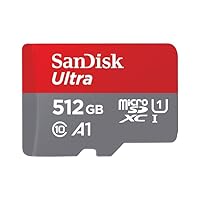SanDisk 512GB Ultra scheda microSDXC + adattatore SD fino a 150 MB/s con prestazioni app A1 UHS-I...