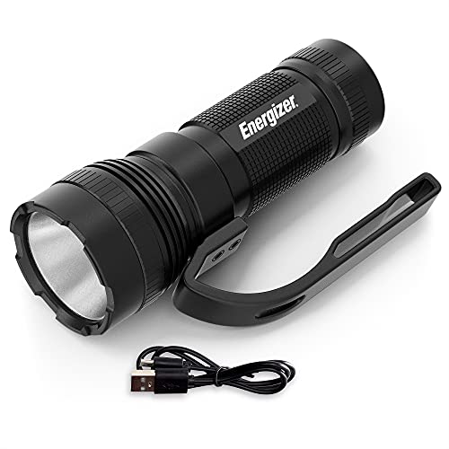 Energizer Linterna táctica LED recargable, súper brillante