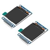 2Pcs 1.44 Inch Colorful TFT Display Screen ST7735 Driver 128 * 128 IPS LCD Screen Module High-Definition SPI Interface