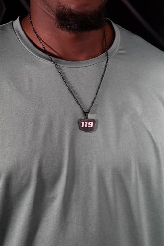 Motocross Number Necklace - Pendant for Dirt Bike and Motocross Racing - 3 Digit Chain - Racing Number Jewelry and Chain2