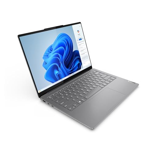 Lenovo Yoga Slim 7 14IMH9 - Ordinateur Portable 14'' WUXGA OLED (Intel Core Ultra 5 125H, RAM 16Go, SSD 512Go, Intel Arc Graphics,Windows 11 Home) Clavier rétroéclairé AZERTY FR - Lunaire Gris