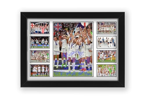 AllStarMedia England Womens Football Team Limited Edition Signed Autograph Poster Print