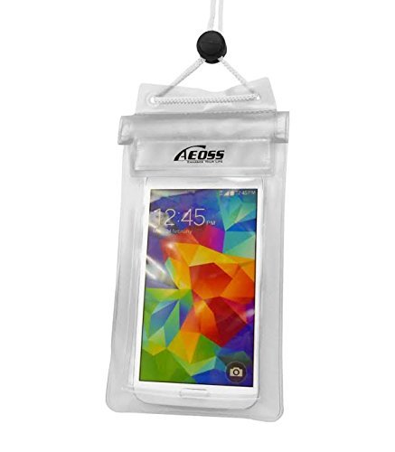 Aeoss Waterproof Phone Pouch for Pool and Beach, Underwater Transparent Dry Bag Compatible with iPhone, Samsung, Redmi, Vivo, Oneplus, Mi, Oppo & All Other Smartphones Upto 6.9 Inches (Pack of 2)