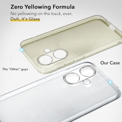 Image of Jkobi Lifetime Anti-Yellow Clear Back Case Cover for OnePlus Nord CE 3 (Sleek Hard Crystal | Shockproof and Camera Protection)