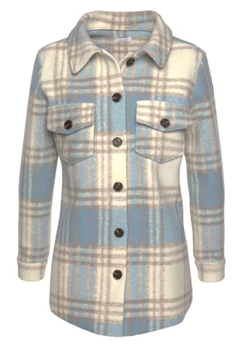 LASCANA Women's Plaid Shirt Jacket – Stylish Button-Up Lightweight Outerwear4