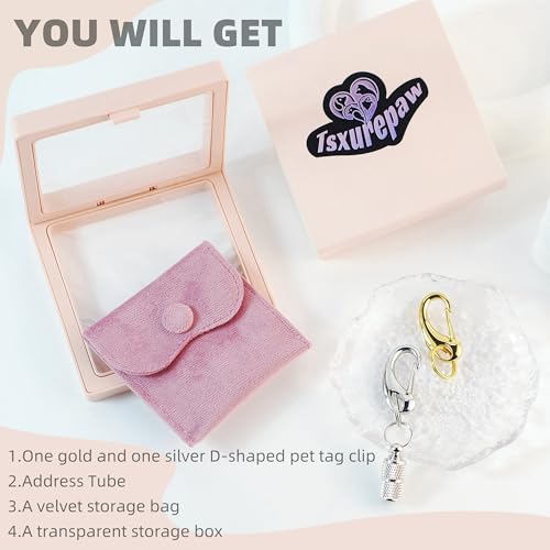 2 Pack Dog Tag Clips Pet Tag Quick Clip with Antilost Pet Id Tags Barrel Tube Stainless Steel Easy Change Pet Id Tag Holder for Dog Cat Collars Harnesses Gold  Silver  Cucciolini Doodles 2 pack dog tag clips pet tag quick clip with anti lost pet id tags barrel tube stainless steel easy change pet id tag holder for dog cat collars harnesses gold  silver   cucciolini doodles