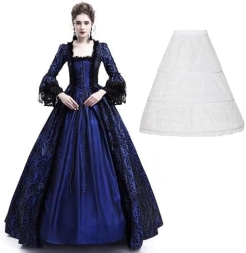 CAMDOM Vestidos Victorianos para Mujer,Vestido Vintage para Baile...