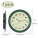 Belinlen Singing Bird Wall Clock 12 Inch Bird Singing Clock for Home or Office Room Decorative (Green)