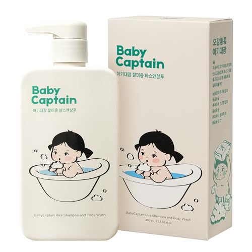 Image of Vegan Rice Baby Wash 13.52 Oz | Tear-Free Cleanser for Newborn & Sensitive Skin | 2-in-1 Shampoo and Body Formula | Plant-Based, Korean Skincare with Gentle Rice Scent