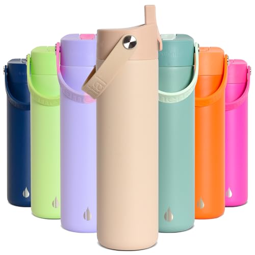Elemental Core 24oz Stainless Steel Water Bottle with Straw 100% Leak-Proof