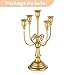 NUPTIO Candelabra Candle Holder Gold Metal Candlestick Stand, Elegant Curly Vine Candle Stick Holders Candelabra Center Piece for Wedding Event Party Dining Table Home Decor