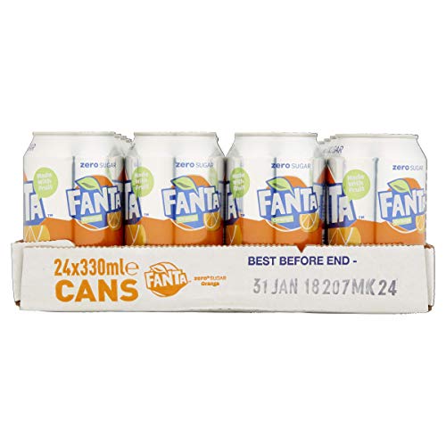Fanta Orange Zero 24 x 330ml Cans