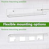 APACALI 6 PCS Vinyl Wall Mount, 7 Inch Clear Vinyl Wall Mounted Shelf, Acrylic Vinyl Record Display for LP Storage, Home Decoration - Image 5