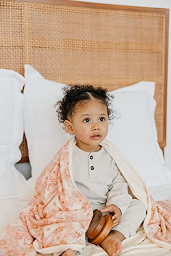 Image of Copper Pearl Jumbo 3-Layer Baby Blanket: Soft Baby Quilts for Boys and Girls | Breathable, Cozy, Toddler Blanket | Baby Quilt for Newborns | 46x46 Premium Polyester /Rayon | Penny