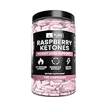 Natural Raspberry Ketone, 730 Capsules, 8-Month Supply, No Stearate or Rice Filler, Antioxidant-Rich, Potent, Made in The USA, 1050mg Pure Raspberry Ketone with No Additives