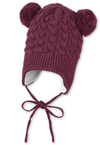 Sterntaler Mädchen Bommelmütze Struktur, Rosa, 39