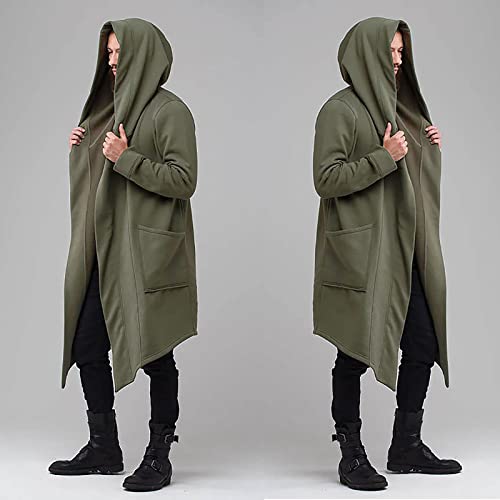 Ymosrh Mens Bomber Jackets Winter Fashion Men's Slim Long Hooded Cardigan Warm Woolen Coat Jacket Jackets for Men4