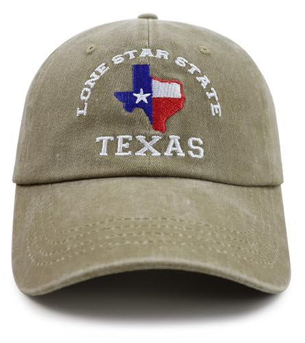 Texas Flag Hats for Men Women Texas Gifts and Souvenirs Funny Adjustable Embroidered Denim Washed TX Lone Star State Map Shape Baseball Cap Christmas Birthday Gifts for TX Lovers Dad Mom Friends