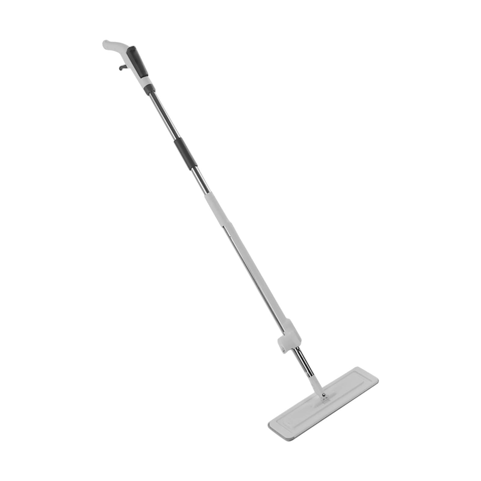 Trapeador en Aerosol 2 en 1 para Limpieza de Pisos con Función de Eliminación de ácaros Trapeador en Seco y Húmedo para Uso Doméstico Acero Inoxidable y Paño de Algodón (Paneles de 36 cm.)