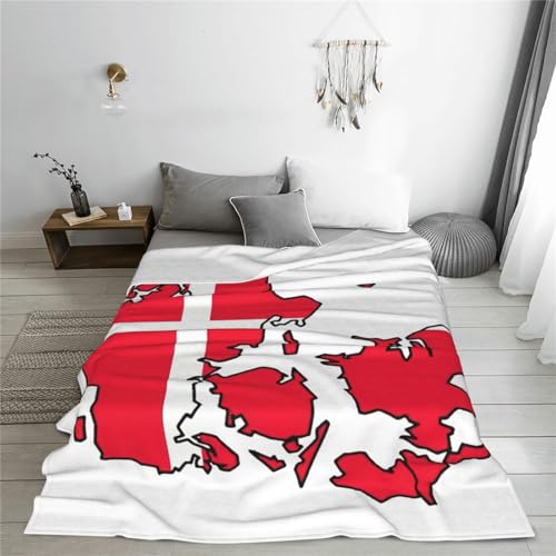 Couverture polaire drapeau danois douce pour lit et canapé - 7