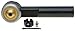 ACDelco Advantage 46A1004A Outer Steering Tie Rod End with Fitting, Pin, and Nut, Black