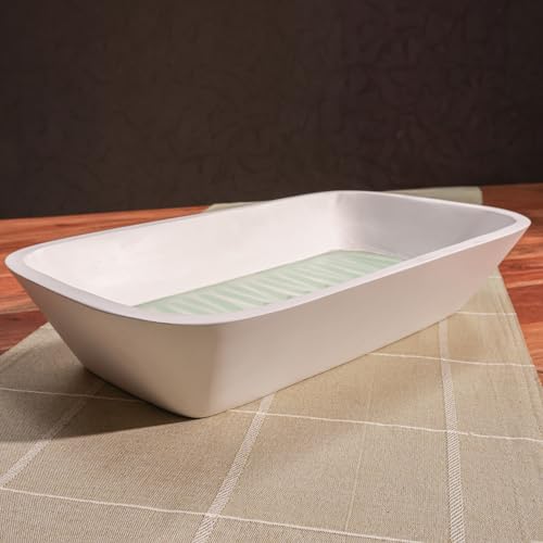 Image of Mango Wood Serving Bowl - Durable and Stylish Serving Bowl for Kitchen, Salad, Soup, and Fruit