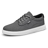 ADQ Mens Shoes Sneakers Casual Walking Shoes Lightweight Comfortable Breathable Versatile Skate Shoes, Gray White 9