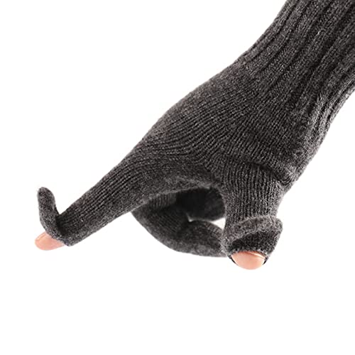 Guantes de tejer sin dedos calidez y libertad de movimiento 2