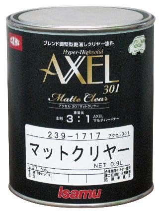 Amazon.co.jp: アクセル301マットクリヤー 0.9L / イサム塗料 自動車用