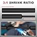 3:1 Adhesive Lined Heat Shrink Tubing Roll, Marine Grade Waterproof Dual Wall Heat Shrink Tube, Industrial Electrical Wire Insulation & Automotive Wire Repair – Black (1/2