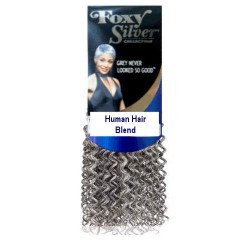 Foxy Silver (Weave - Salon Jerry Curl) 10 inch - Human Hair Blend Weave in 51