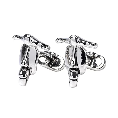 父の日 モンアート MONART カフス メンズ カフリンクス カフスボタン スクーター バイク シルバー RG/K45 Made in Italy [正規代理店] [並行輸入品]