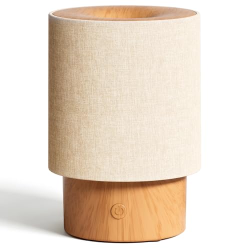 ARVIDSSON Essential Oil Diffuser with Fabric Cover, 100ml Aromatherapy Diffuser for Home, Ultrasonic Diffuser with Night Lamp and Auto Shut-Off, Scent Oil Diffusers for Bedroom