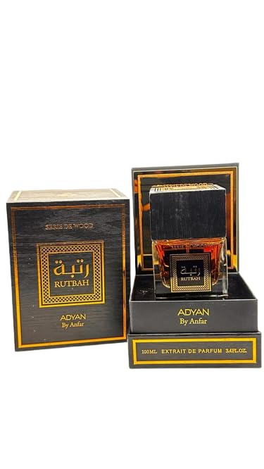 RUTBAH SERIE DE MADERA I Perfume sensual de coñac con canela, haba tonka, roble, praliné, vainilla y sándalo I Fragancia de lujo I Mejor versión de