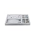 Oirlv Velvet Drawer Jewelry Organizer Tray 4 in 1 Stackable Necklace Ring Jewelry Organizer Trays (Multifunction,14x9.5inch)