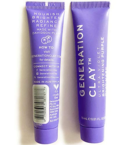 Generation Clay Ultra Violet Purple Brightening Mask .5oz (set of 2)