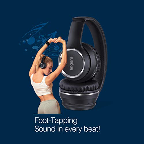 Image of FINGERS Tap-2-Beat Wireless Bluetooth Headset with Mic, Black