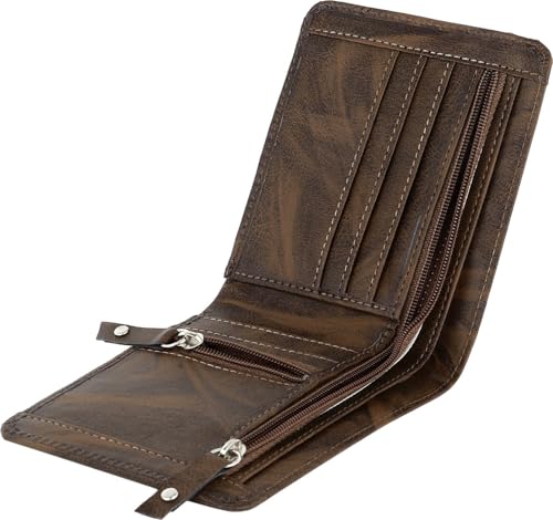 Image of Stylish Wallet for Men (Brown Two Chain Purse)