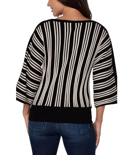 Liverpool Women's 3/4 Length Dolman with Vertical Stripe Detail2