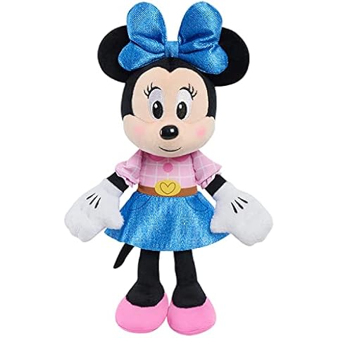 Disney Junior 10-inch Minnie Mouse Small Plush Stuffed Animal, Plushies, Soft Fabric Cover
