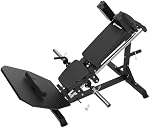 GF Compact V3 3-in-1 Appuyez sur le pied, Hack squat & Machine de levage de calf – Trainer de force du bas du corps chargé sur plaque pour le gymnastique à domicile – 700 Capacité
