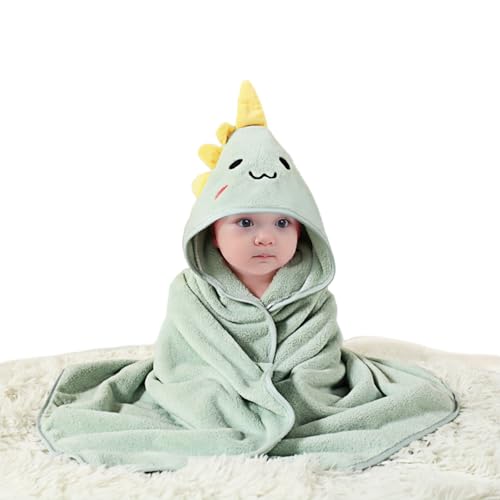 Image of Baby Hooded Towels,31 x 31 in Baby Washcloths, Infant Super Soft Baby Bath Towels with Hood for Toddlers1-3,Highly Absorbent Viscose Hooded Towel for Boys, Girls, Newborn Essentials