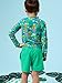 RUGGEDBUTTS Boys Performance Hybrid Stretch Swim Trunks - Fashion Swim Trunks, UPF 50+, Boy Swim Trunks Bright Green