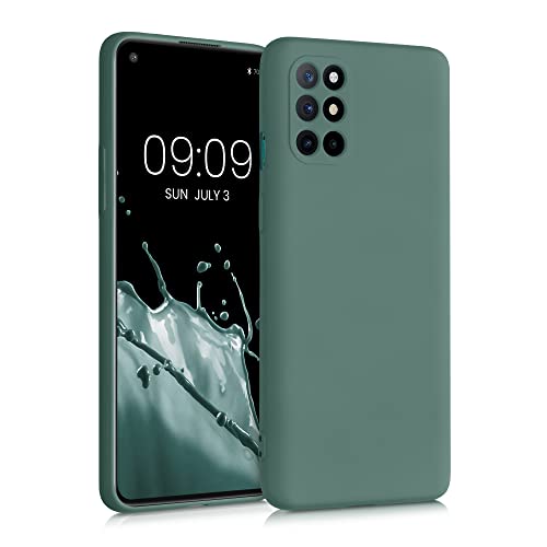 kwmobile Housse Compatible avec OnePlus 8T Coque - Housse de téléphone Souple et Fine en TPU Silicone - Vert Sapin