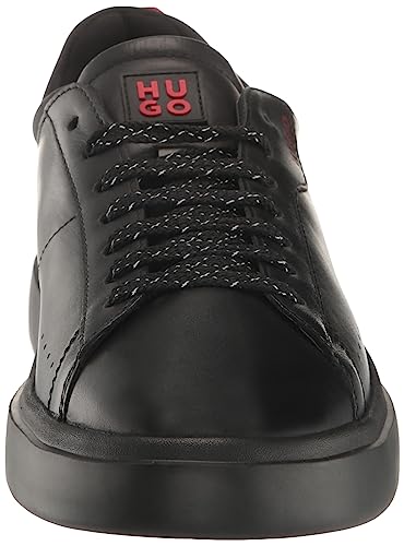 Image of Hugo Mens Cupsole Leather Lace Up Sneaker